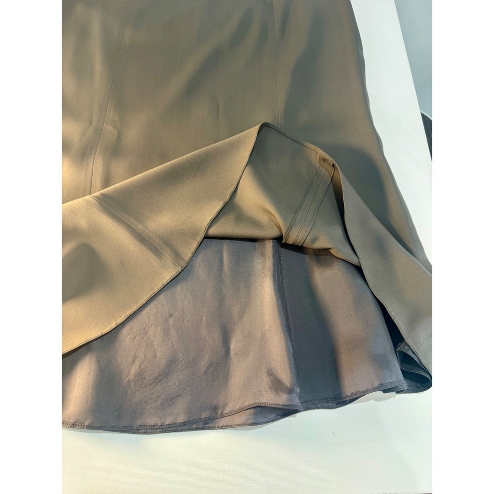 Georgio Armani 100%Silk Gray Lined Skirt Made‎ in Italy XL 44. EUC - Picture 7 of 9
